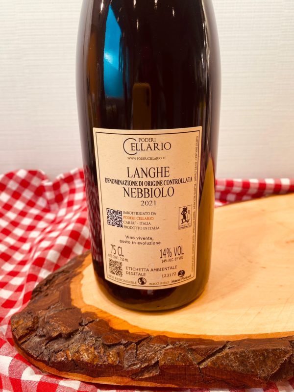 2021 Treanni Nebbiolo Langhe DOC trocken (Poderi Cellario) – Bild 2