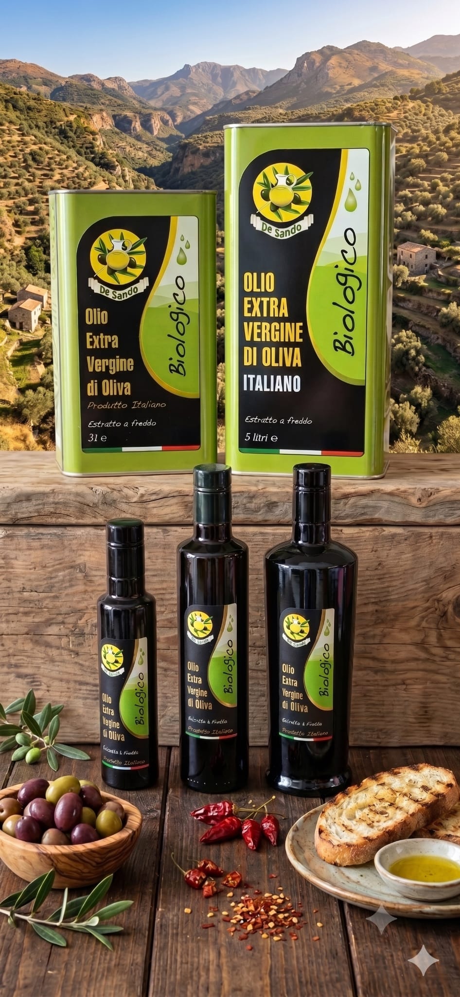 Olivenöl Extravergine - CH-Bio zertifiziert 250ml - 25l